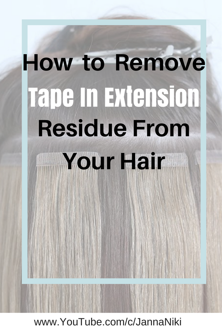 How To Get Tape In Extension Glue Out Of Hair