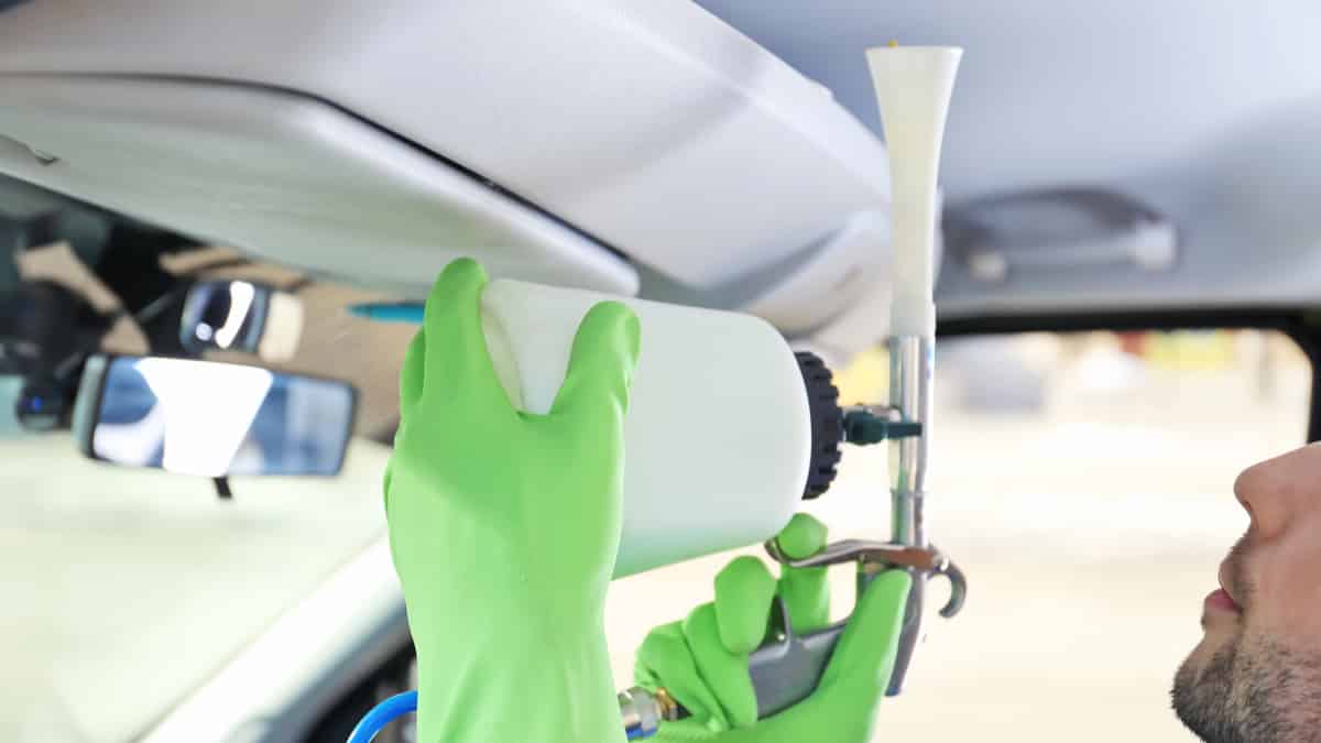 How To Glue A Headliner Back On