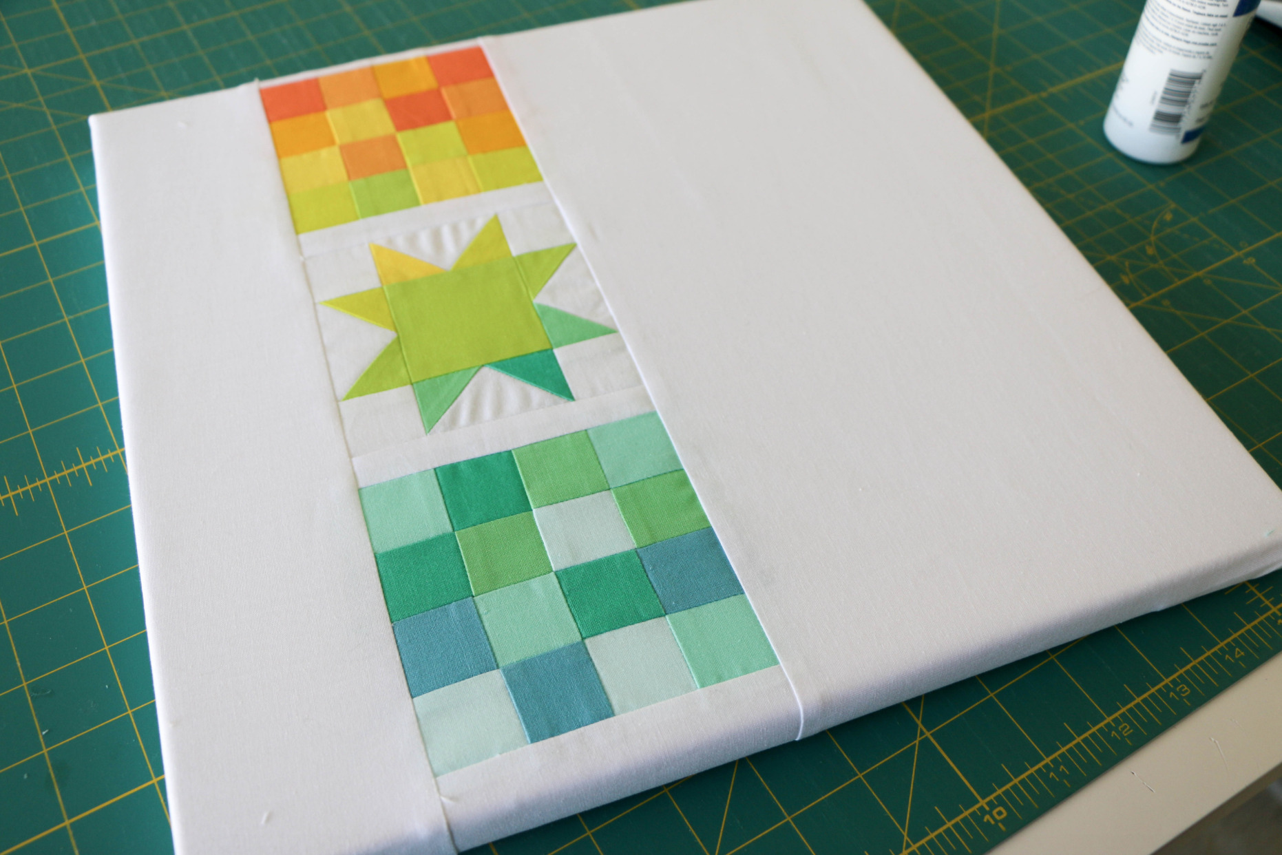 How To Glue Fabric To Canvas