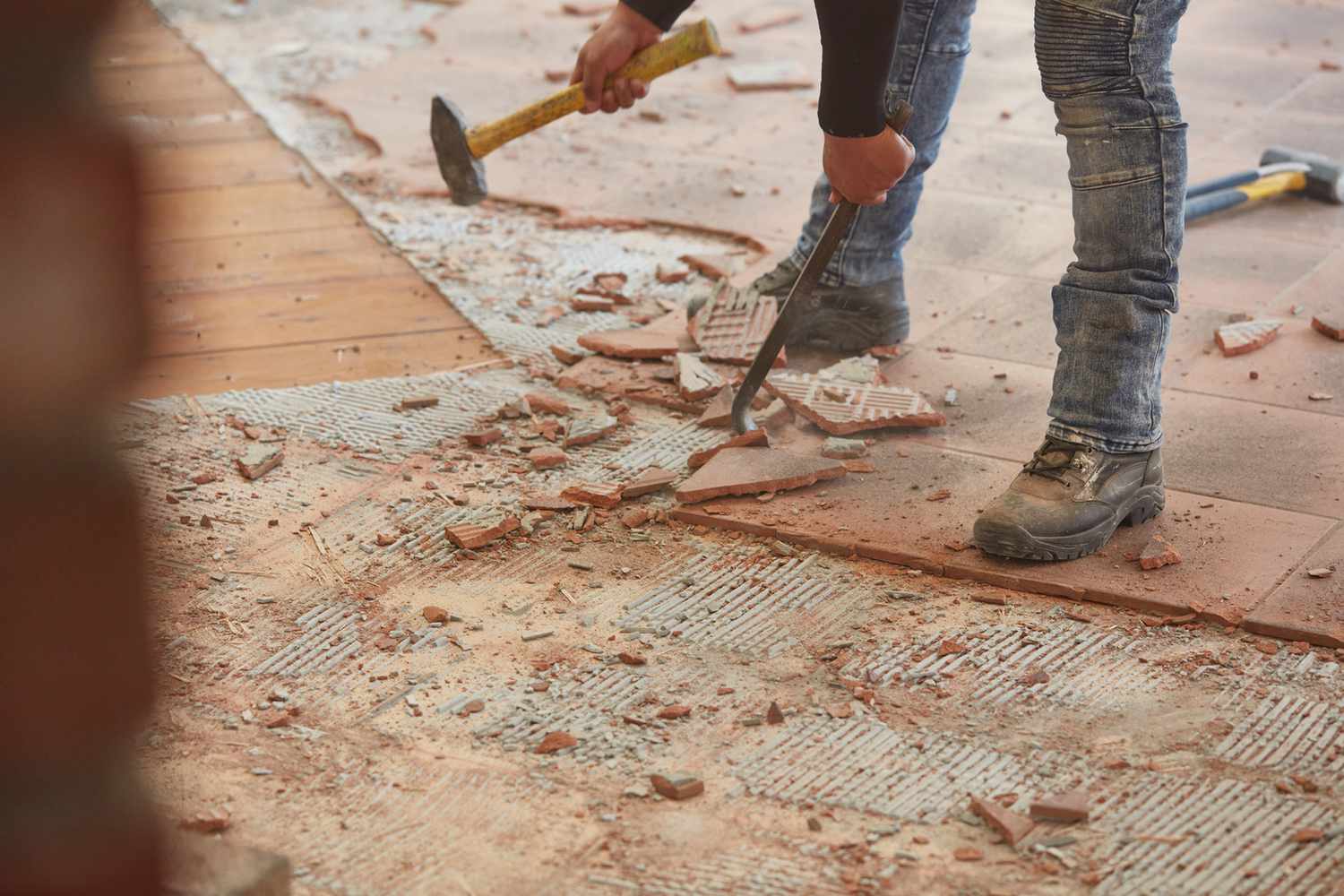 How To Remove Ceramic Tile Adhesive From Concrete Floor
