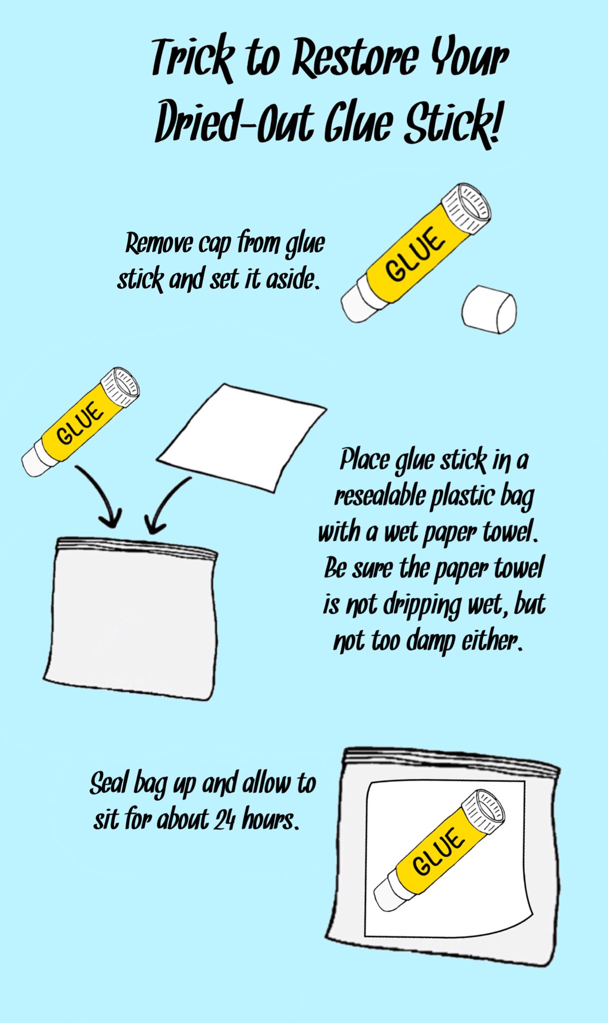 How To Remove Glue Stick From Paper